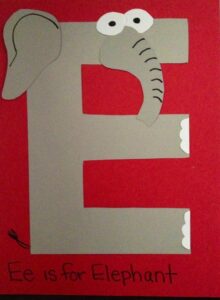 Letter E Crafts - Preschool And Kindergarten | Nanny | Preschool