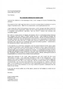 Letter Of Good Character Template | Several Good Examples Of