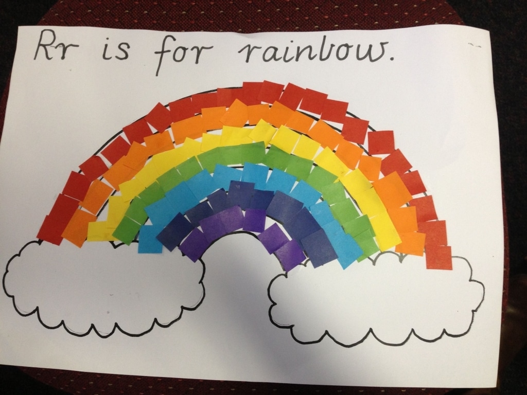 Letter Rr Craft.. Can Use Paper Or Skittles :) | Kindergarten