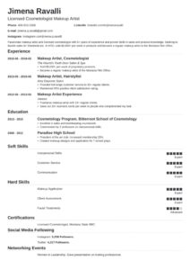 Makeup Artist Resume: Samples And Full Writing Guide [20+ Examples]