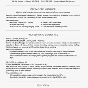 Management Resume Examples And Writing Tips