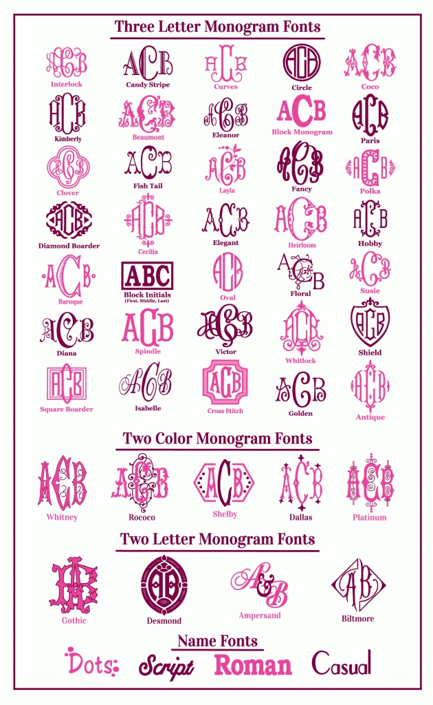 Monogram Fonts … | Fonts And Printables | Cricu…
