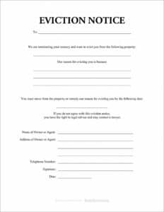 Notice Of Eviction Form Ontario | Forms | Eviction Notice, Resume