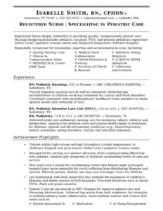 Nurse Resume Sample | Monster