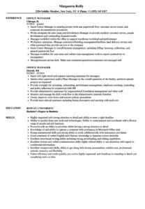 Office Manager Resume Samples | Velvet Jobs