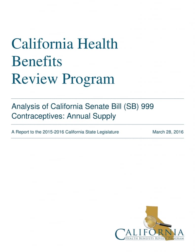 Pdf) California Health Benefits Review Program Analysis Of