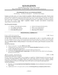 Pharmaceutical-sales-resume-example-page-1 | Tips | Sales Resume