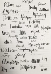Practicing My Hand Lettering Fonts To Find My Personal Style For My