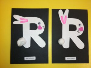 Preschool Art Raccoon Letter Art | Creative Tots » Blog Archive