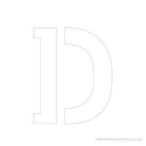 Printable 5 Inch Letter Stencils | Lettering | Letter Stencils