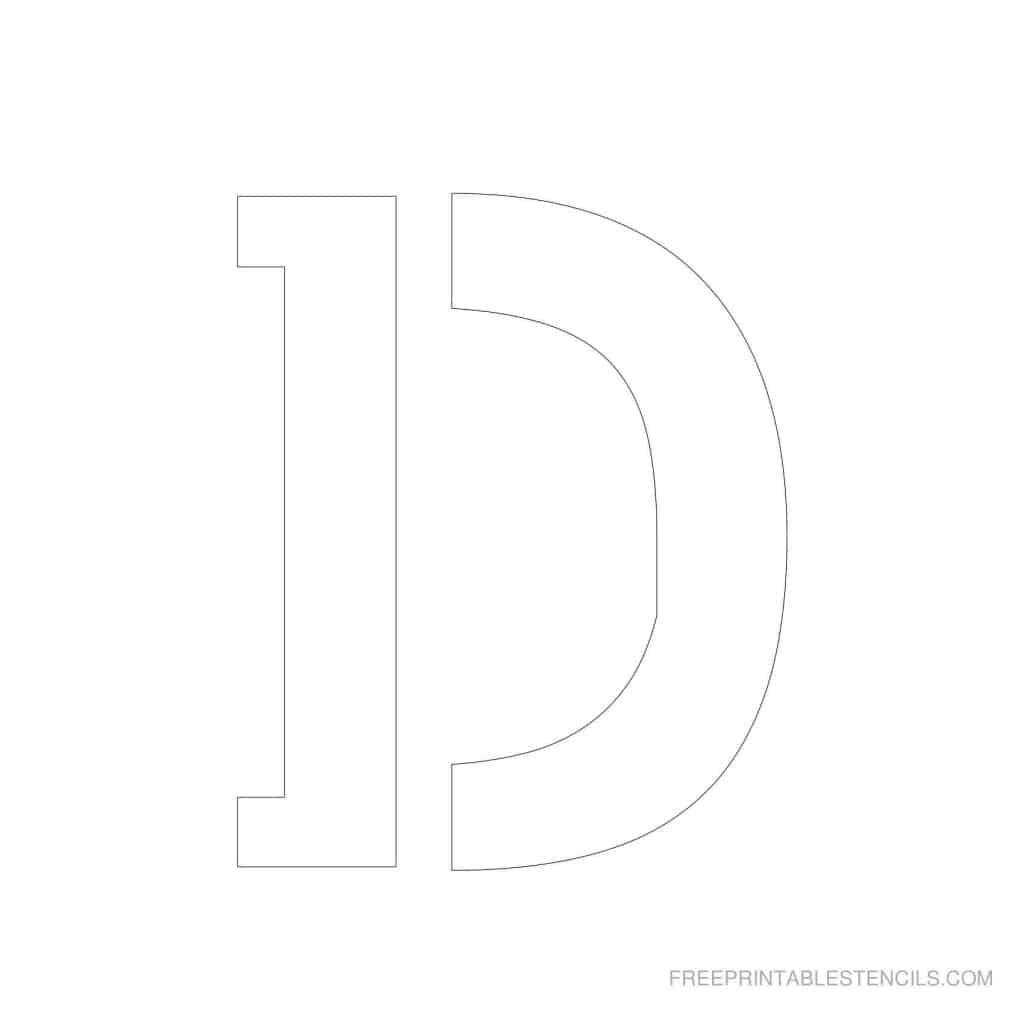 Printable 5 Inch Letter Stencils | Lettering | Letter Stencils