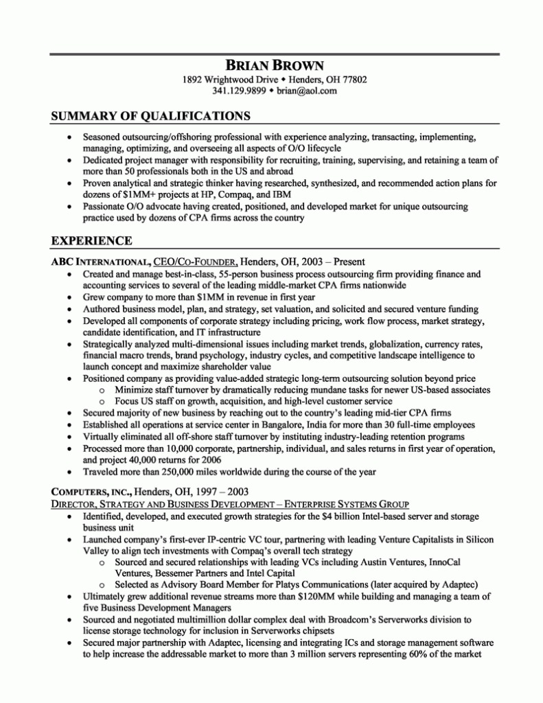 Resume Examples With Summary , #examples #resume #resumeexamples