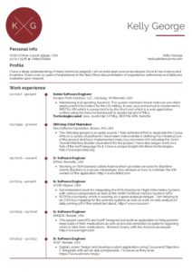Resume Examplesreal People: Senior Software Engineer Resume