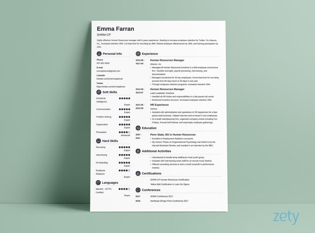 Resume Layout: 20+ Templates, Examples &amp; Complete Design Guide