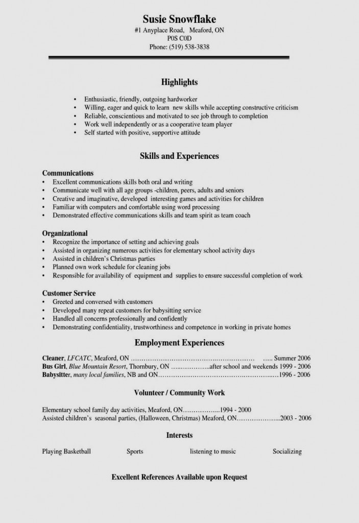 Resume Template High School High School Student Resume Examples