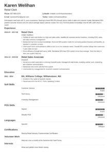 Retail Resume: Sample And Complete Guide [+20 Examples]