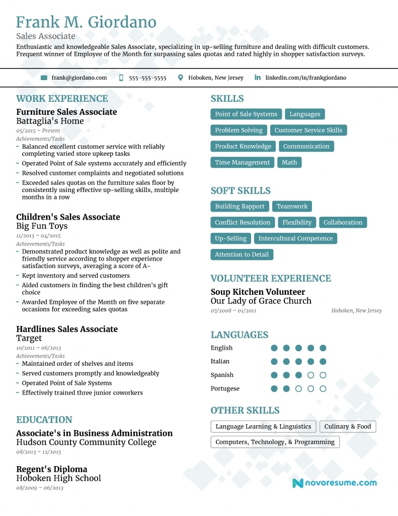 Sales Associate Resume [2019] - Example &amp; Full Guide