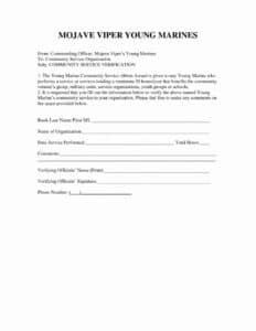 Sample Volunteer Hours Letter Template - Ferdin.yasamayolver