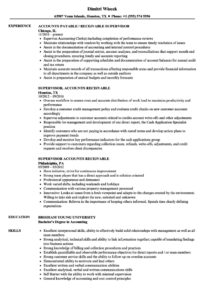 Supervisor, Accounts Receivable Resume Samples | Velvet Jobs