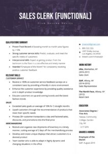 The Functional Resume: Template, Examples &amp; Writing Guide | Rg