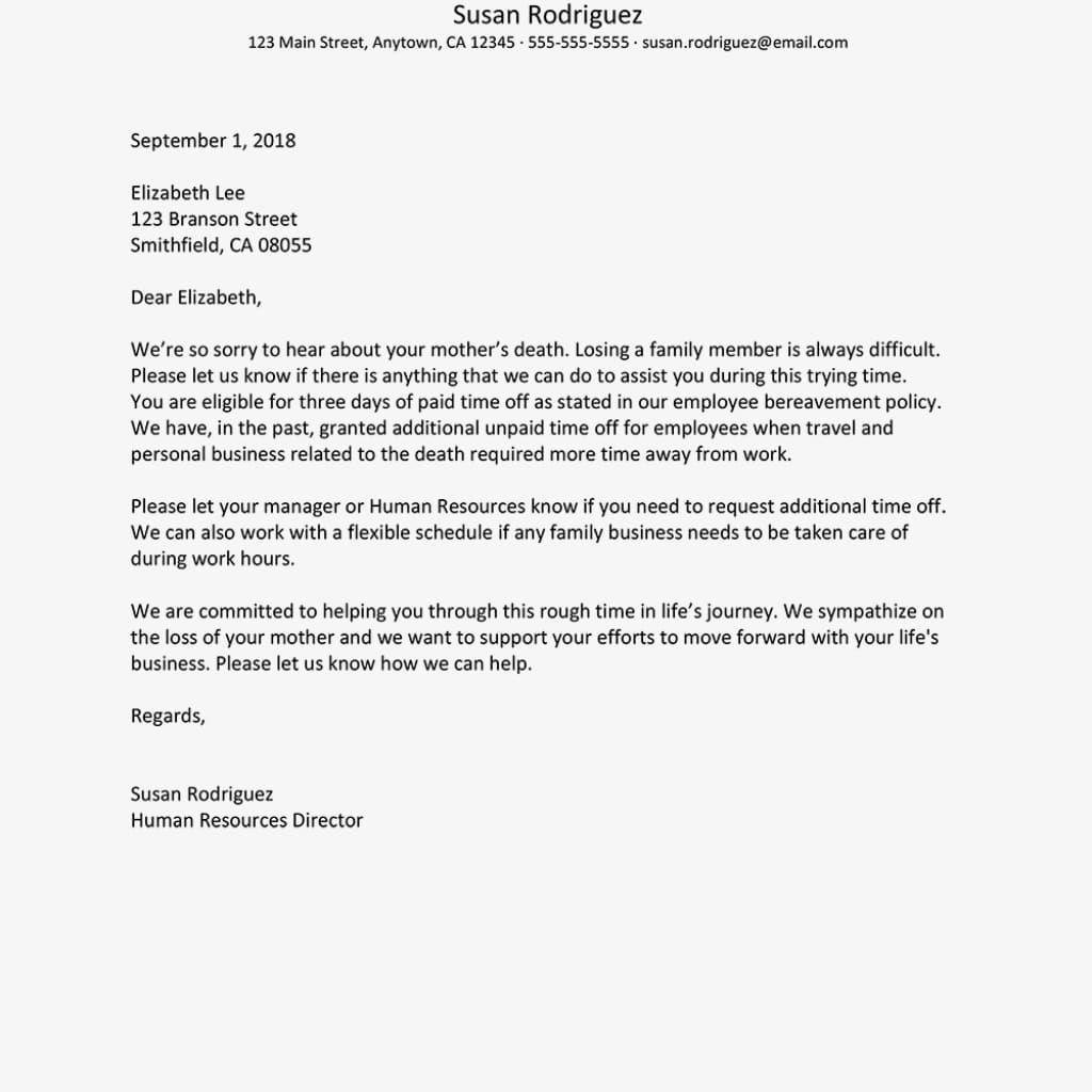 Tips For Writing A Sympathy Letter To An Employee