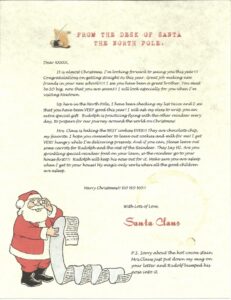 Wish A Letter From Santa: Sample Letter And Envelope
