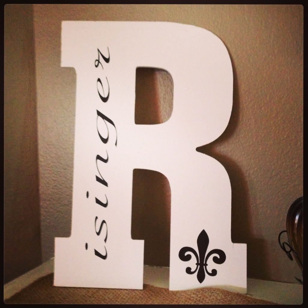 Wood Letter From Michael's With Vinyl. | Silhouette Cameo Project