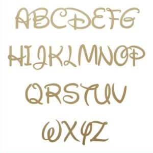 Wooden Craft Letters In Waltograph - Unpainted Letter, Alphabet Letters,  Wooden Alphabet, Wooden Initials, Wood Initials, Plywood Letters