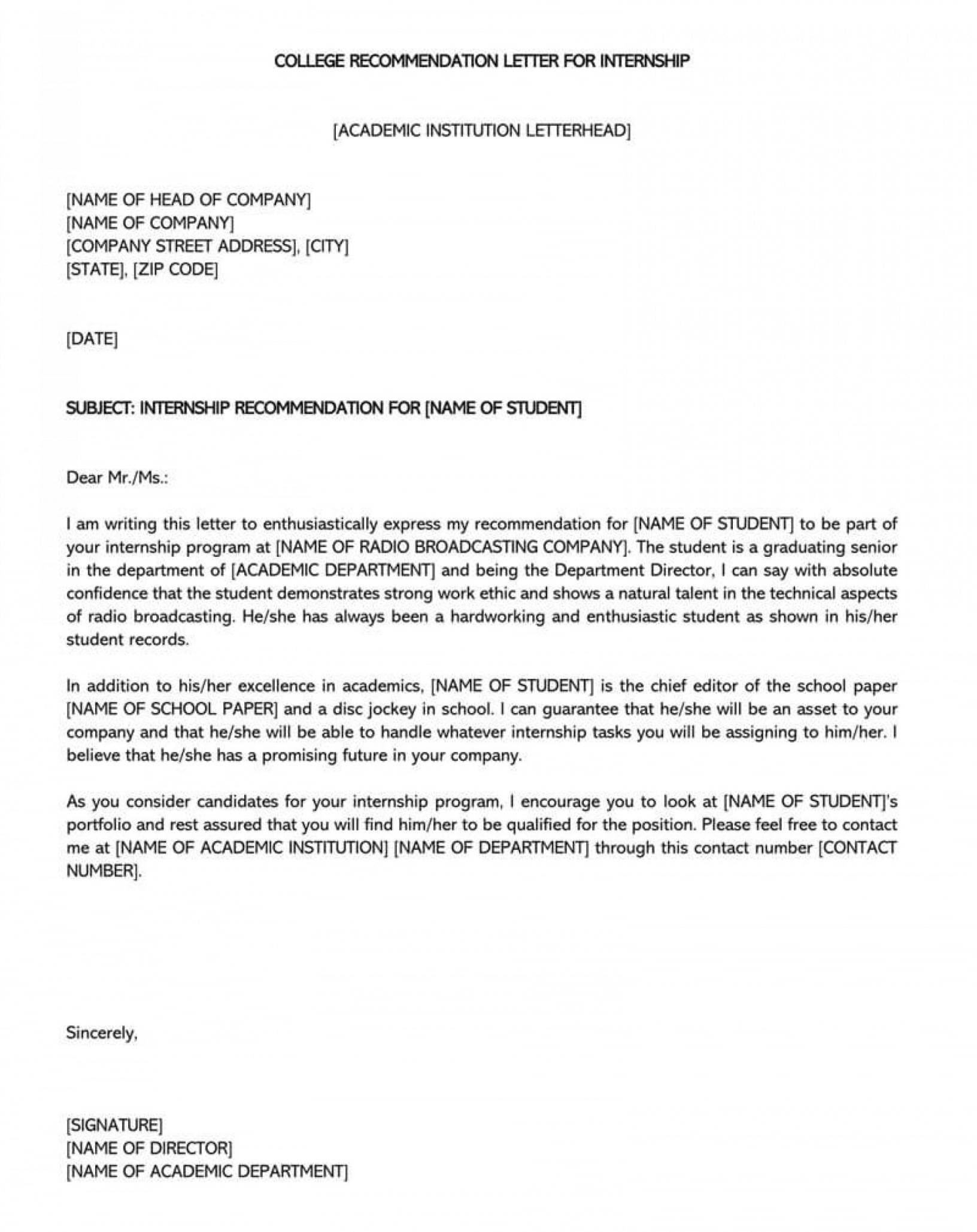 Army Ocs Letter Of Recommendation Example