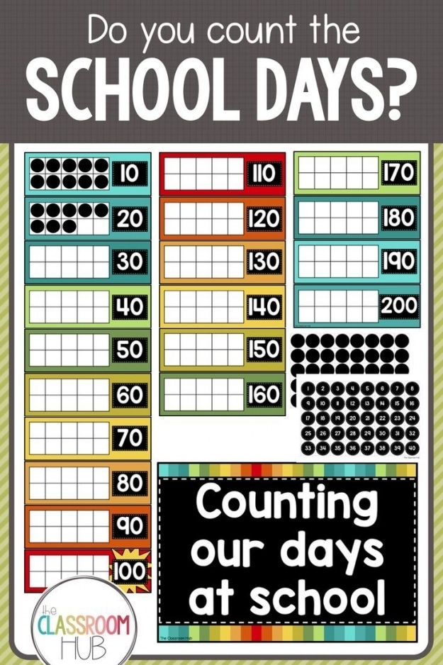 100 Days Countdown Calendar Chart