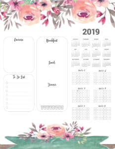 2019 Calendar
