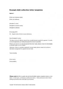 44 Effective Collection Letter Templates &amp; Samples ᐅ