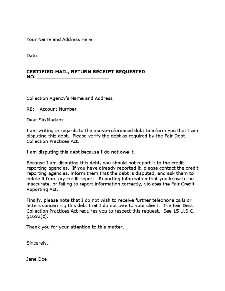 Collection Letter Samples