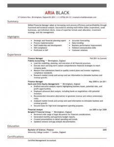 Best Finance Manager Resume Example | Livecareer