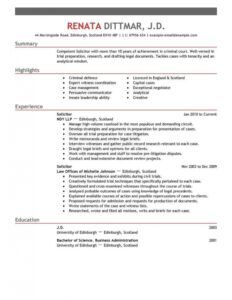 Best Legal Resume Example | Livecareer
