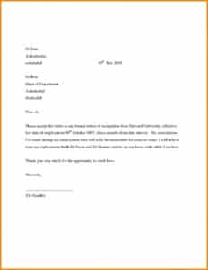 Best Resignation Letter |