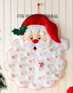 Bucilla Santa's Beard ~ Felt Christmas Advent Calendar Kit #86540 Diy