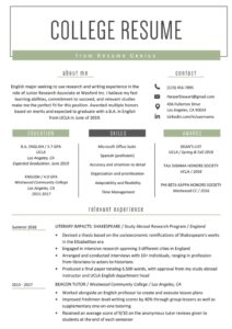 College Student Resume Sample &amp; Writing Tips | Resume Genius