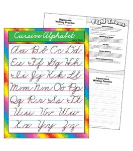 Cursive Alphabet Zaner-Bloser Learning Chart 17"x22" 6Pk