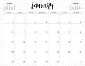 Free 2019 Printable Calendars - 46 Designs To Choose From!