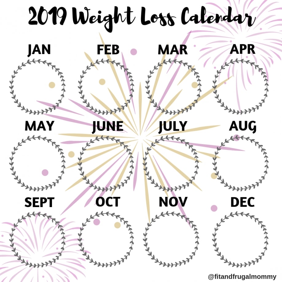 Free 2019 Weight Loss Calendars For Instagram - Fit And