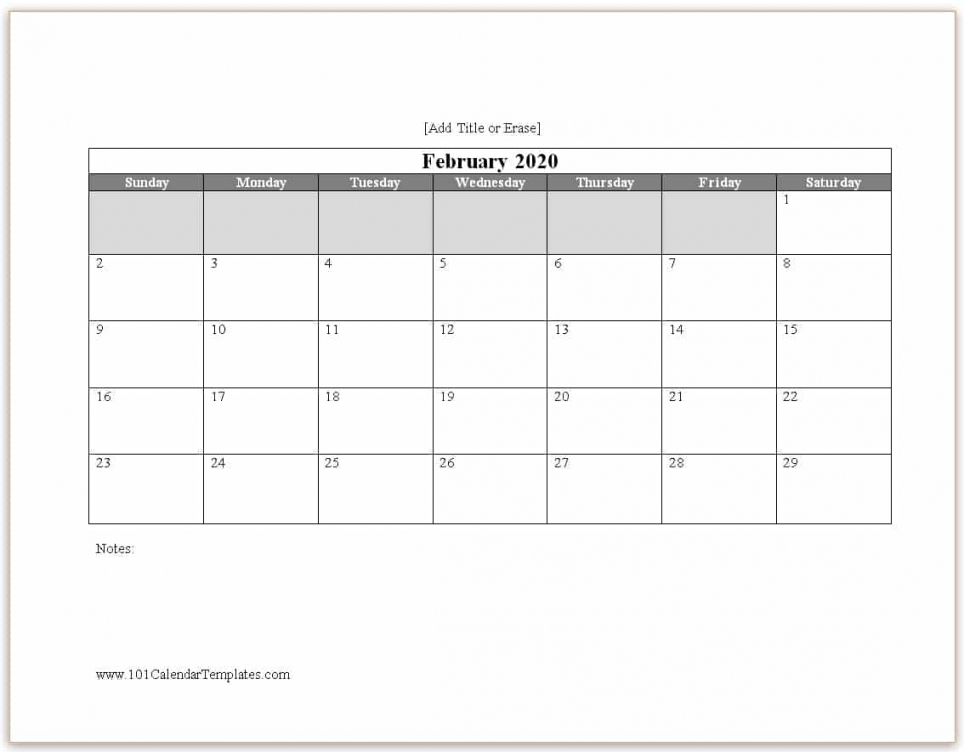 Free 2020 Calendar Template Word