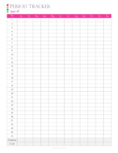 Free Monthly Cycle Calendar Download | Adventskalender