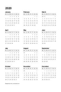 Free Printable Calendars And Planners 2020, 2021, 2022