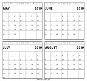 Free Three Month Printable Calendar Pages - Calendar