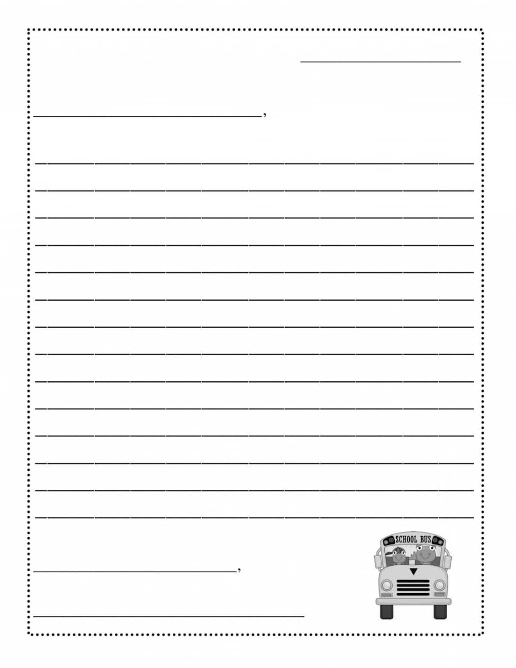 Friendly Letter Example For Kids