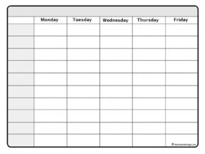 January 2020 Weekly Calendar | January 2020 Weekly Calendar
