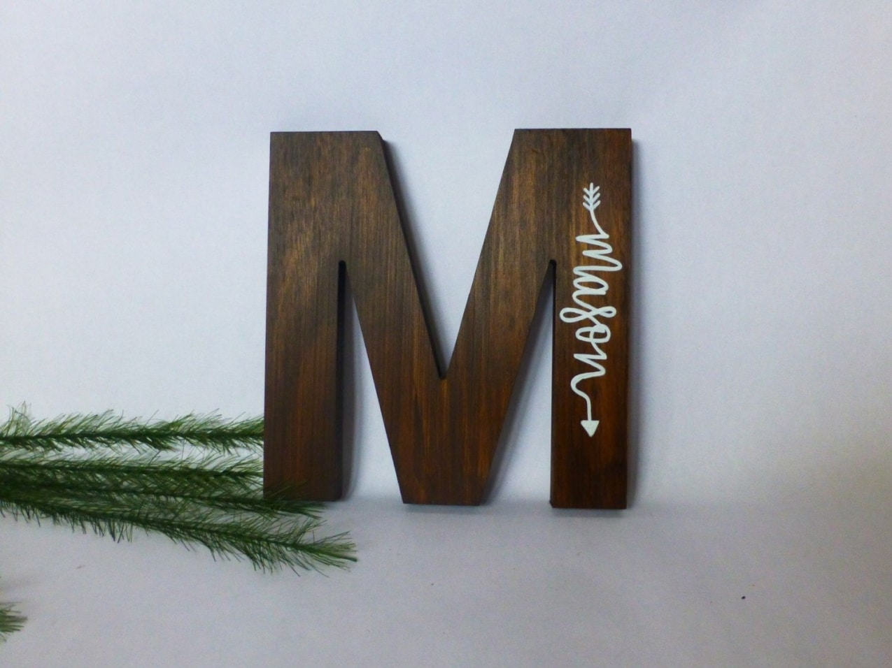 Pinjanel Griffin On Wood Signs | Wood Initials, Wood