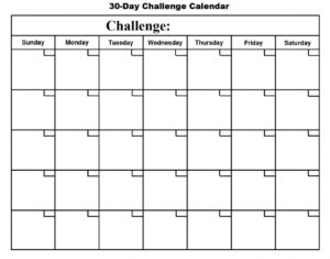 Printable 30 Day Calendar - Printable 360 Degree | Free