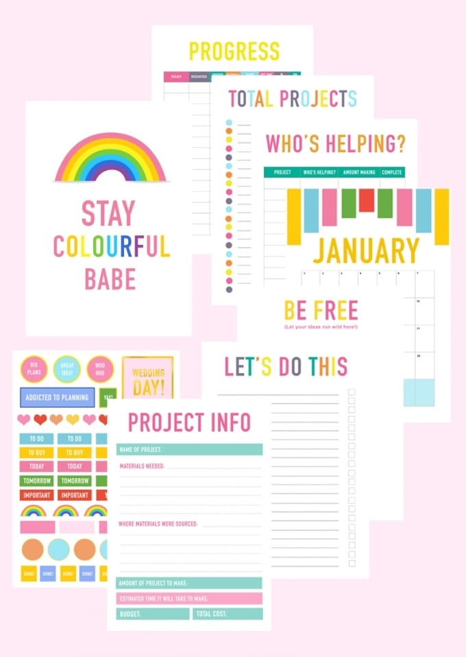 Wedding Calendar Planner Printable